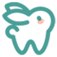 Bunny Kids Dental Logo Icon